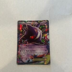 Pokemon Gengar EX Card - Purple and Multicolor